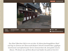Tablet Screenshot of muenchnerhof-herford.de